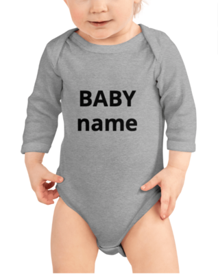 Personalized Long-sleeve Body Suit