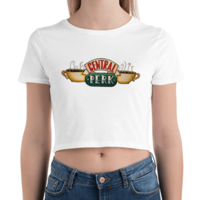 Central Perk Friends Cropped Shirt