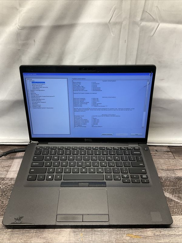 Dell Latitude 5400 Laptop | Intel Core i5 8th Gen | 8GB RAM | NO SSD | For Parts or Repair
