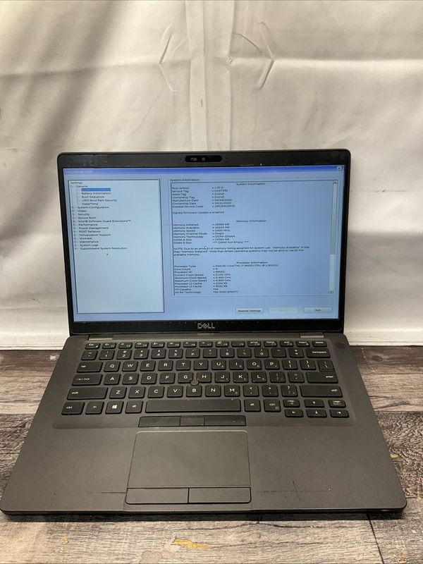 Dell Latitude 5400 Laptop | Intel Core i7 8th Gen | 16GB RAM | NO SSD | For Parts or Repair