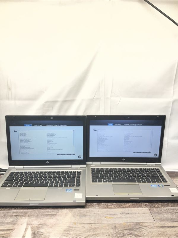 Lot of 2 Laptops HP EliteBook 8470p | Intel Core i5 3rd Gen &amp; 2nd Gen | 4GB RAM Each | NO SSD | For Parts or Repair