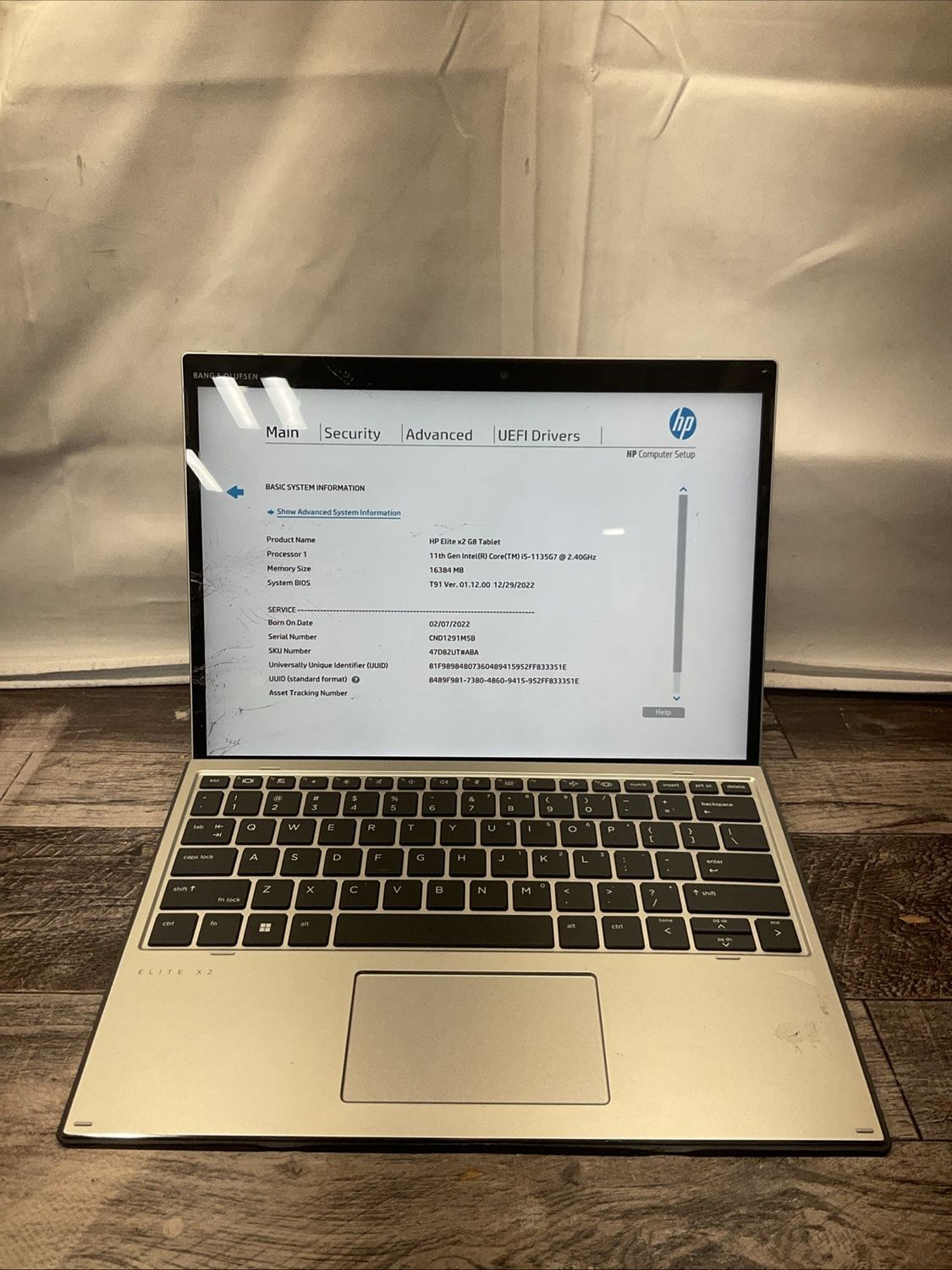 HP Elite x2 G8 Laptop | Intel Core i5 11th Gen | 16GB RAM | Integrated SSD | For Parts or Repair