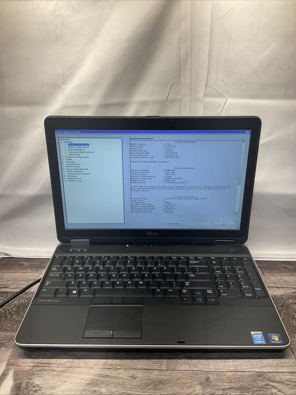Dell Latitude E6540 Laptop | Intel Core i5 4th Gen | 4GB RAM | NO SSD | For Parts or Repair