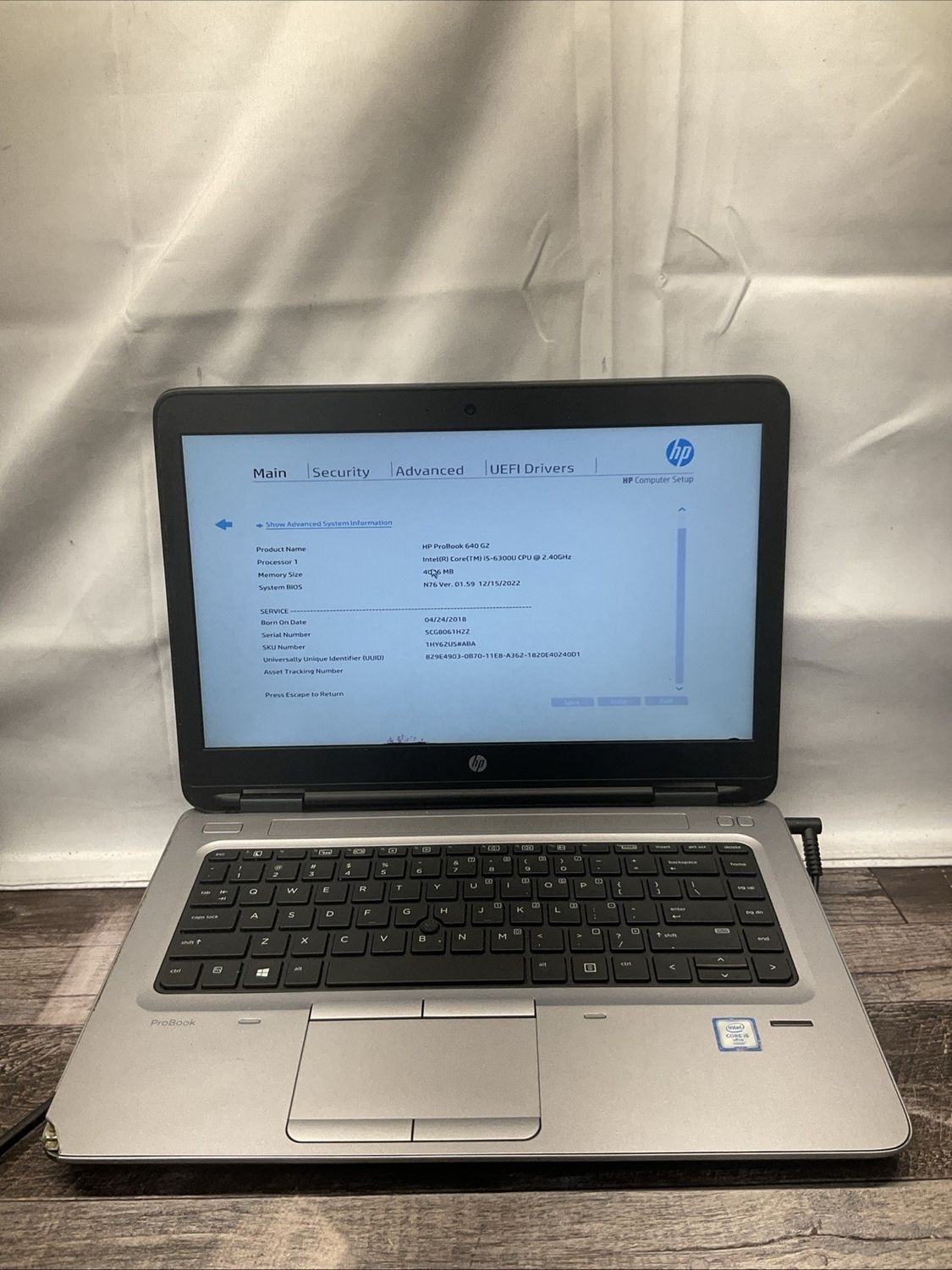 HP ProBook 640 G2 Laptop | Intel Core i5 6th Gen | 4GB RAM | NO SSD | For Parts or Repair