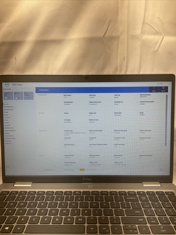 Dell Precision 3560 Laptop | Intel Core i5 11th Gen | 16GB RAM | 256GB SSD | Windows 11 Pro | As-Is