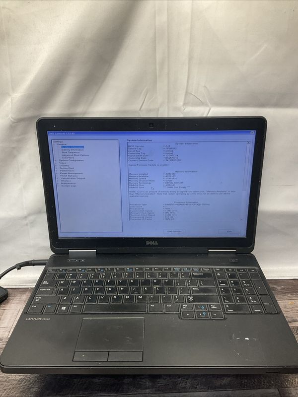 Dell Latitude E5540 Laptop | Intel Core i5 4th Gen | 4GB RAM | NO SSD | For Parts or Repair