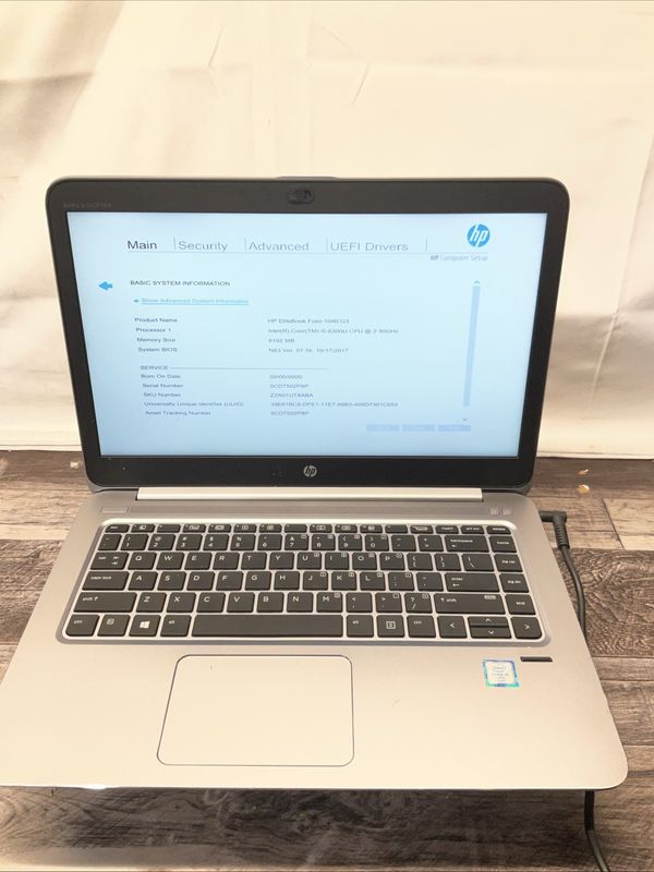 HP Elite Folio 1040 G3 Laptop | Intel Core i5 6th Gen | 8GB RAM | NO SSD | For Parts or Repair
