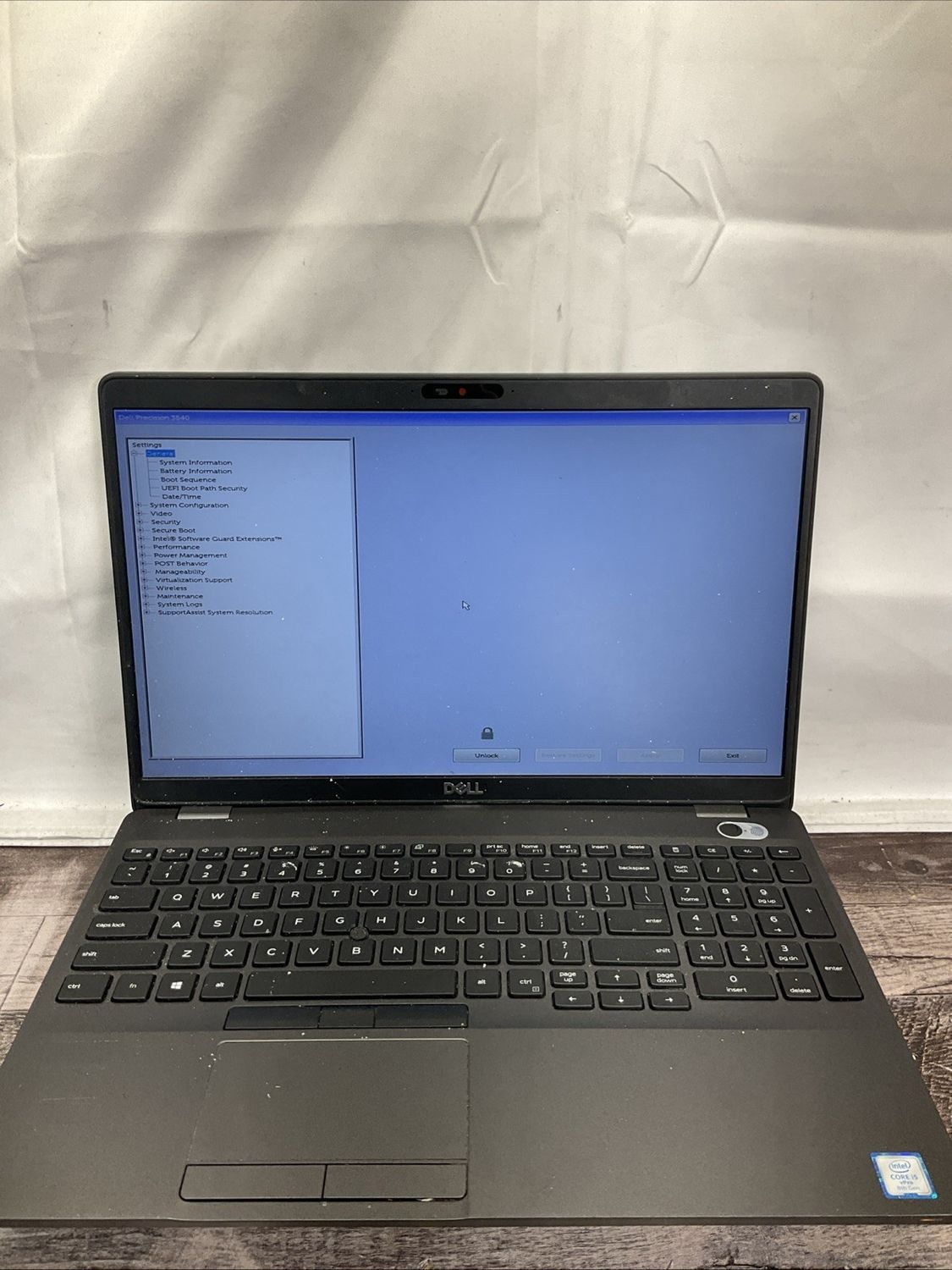 Dell Precision 3540 Laptop | Intel Core i5 8th Gen | 4GB RAM | NO SSD | Touchscreen | For Parts or Repair