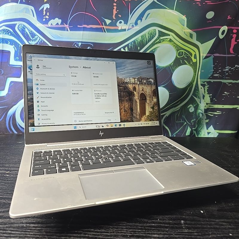 HP EliteBook 840 G6 i5 8th Gen 8GB RAM 128GB SSD 14" Windows 11 Pro