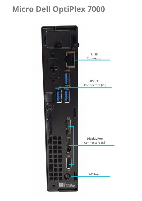 Dell OptiPlex 7000 Micro i5 12th Gen 16GB DDR5 256GB SSD Windows 11 Pro