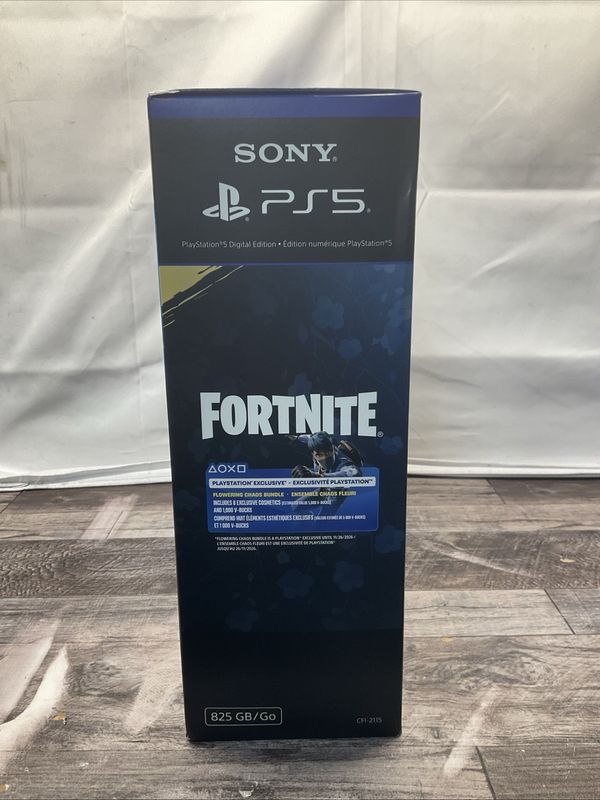 Sony PlayStation 5 Digital Edition Fortnite Bundle 825GB SSD Factory Sealed
