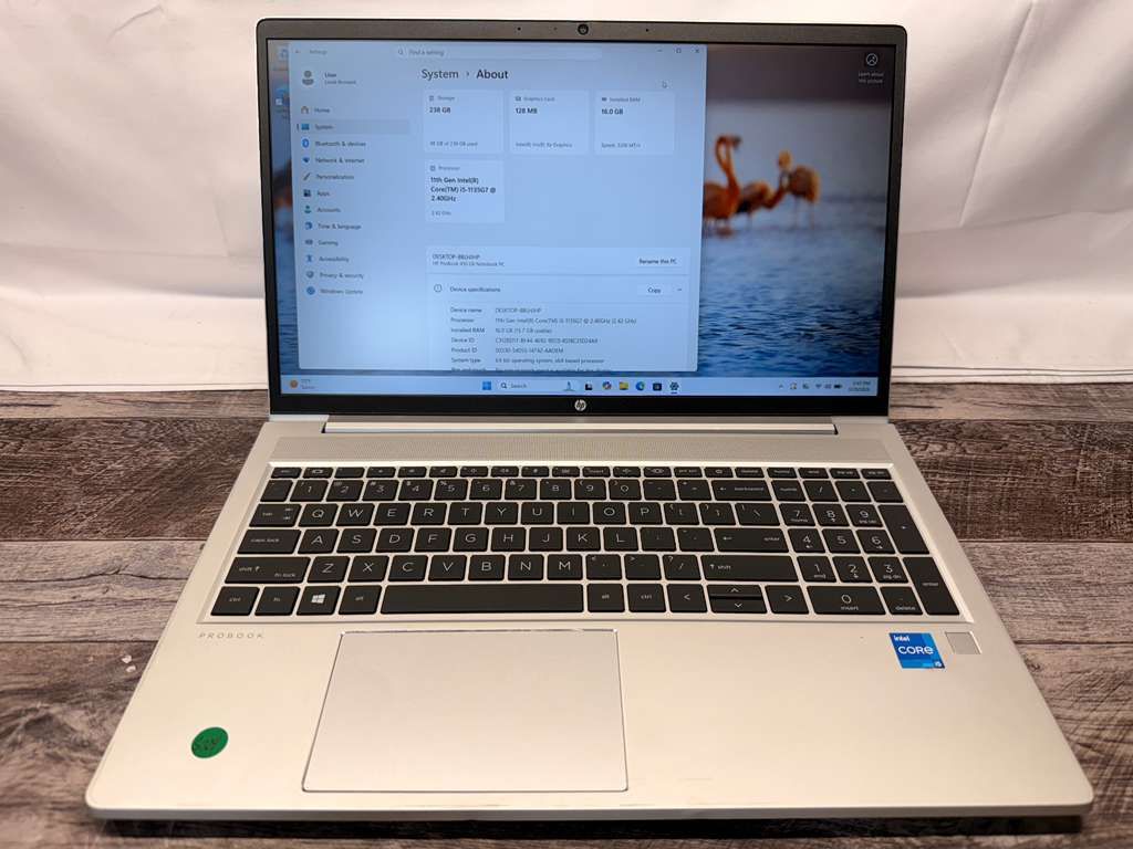 HP ProBook i5 11th Gen 16GB RAM 240GB SSD Windows 11 Pro