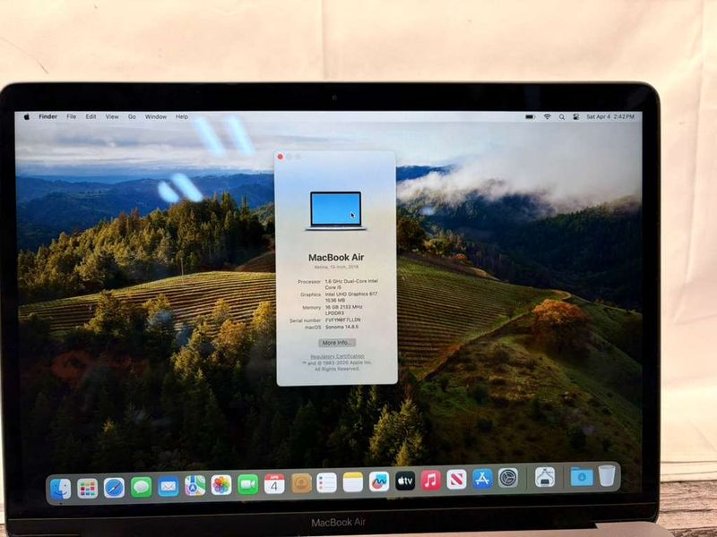 Apple MacBook Air 13 2019 i5 16GB RAM 512GB SSD macOS Sonoma