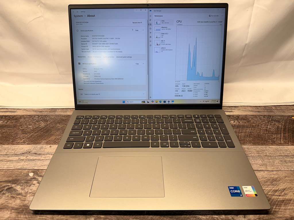 Dell Vostro i7 12th Gen 16GB RAM 256GB SSD Windows 11 Pro