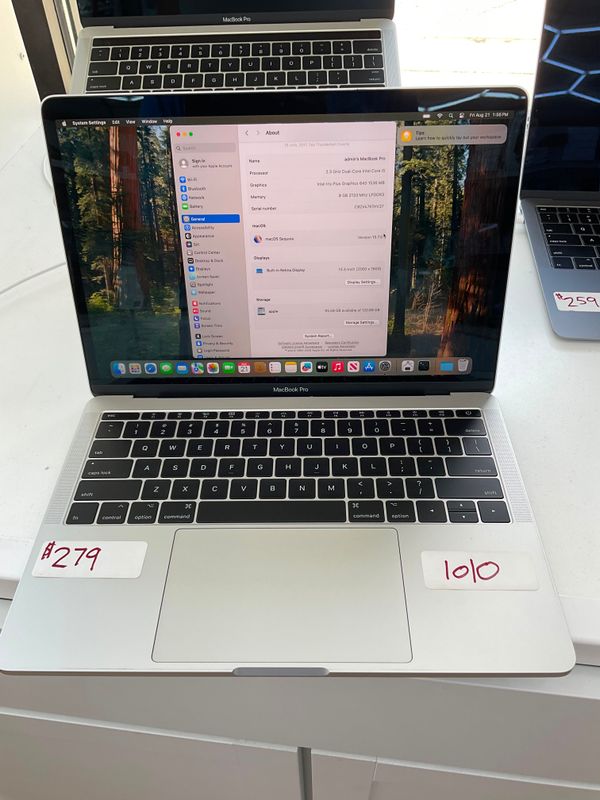 Apple MacBook Pro 2017 i5 8GB RAM 120GB SSD 13" Retina Sequoia