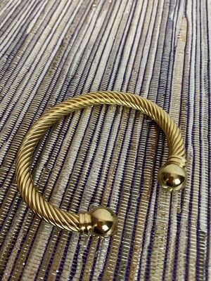Bangle gold rope 