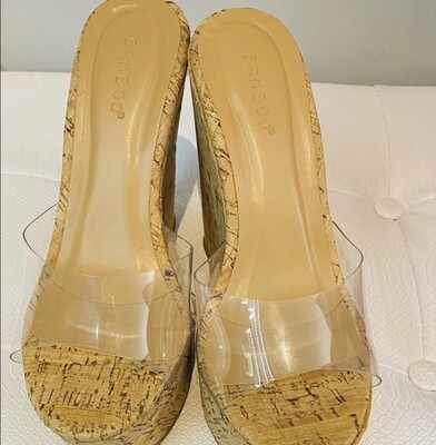 Shoes clear wedge