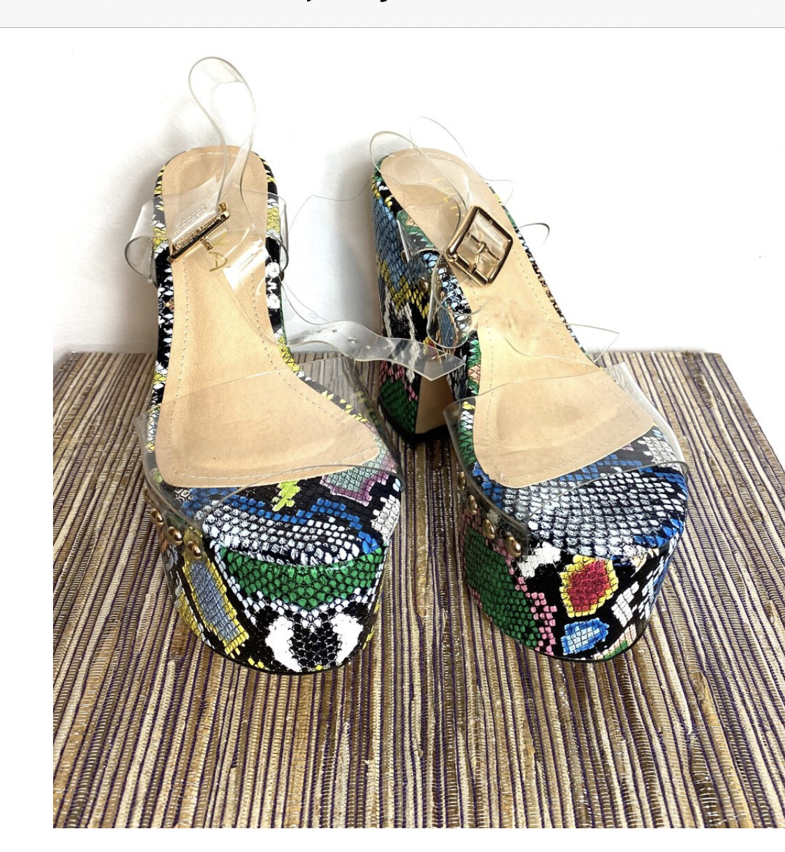 Wedge leopard print