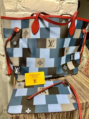 Handbag Blue Checkered LV