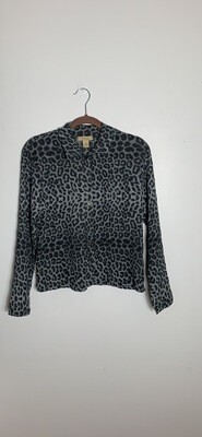 Women grey and black leopard print