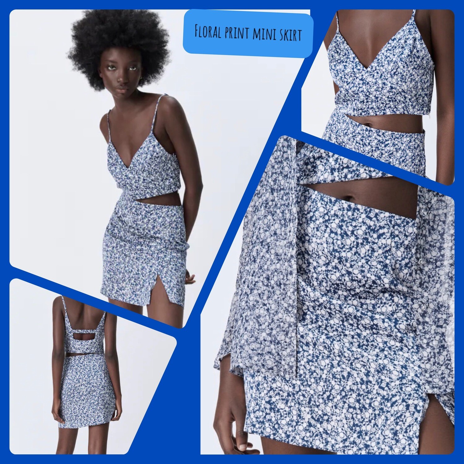 Floral mini skir