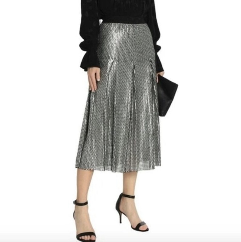 Maje Silver skirt