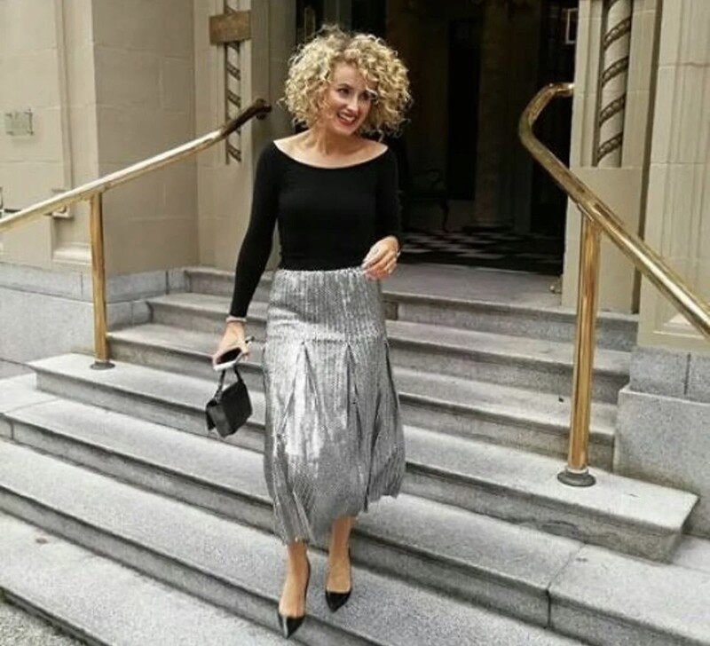 Maje Silver skirt