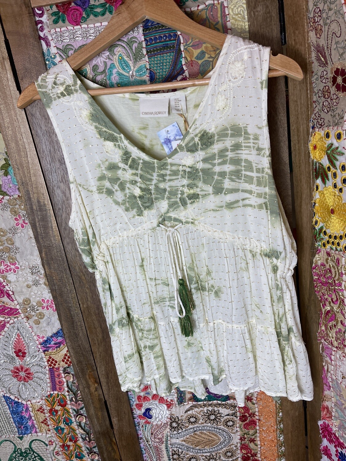 Green Cynthia Rowley Top