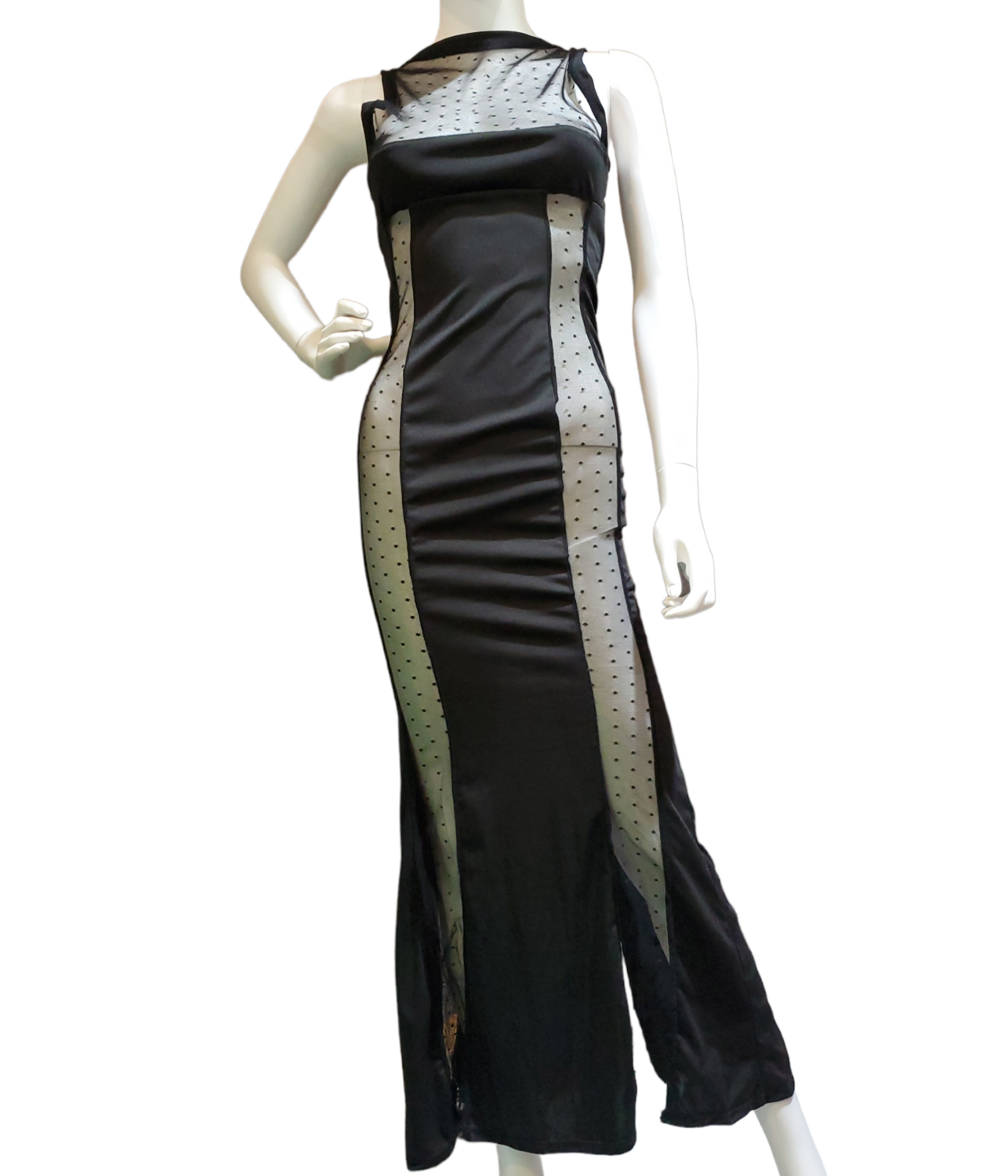 Sheer dress black