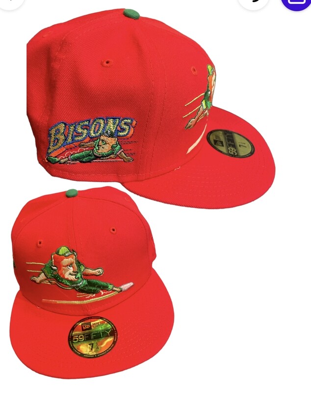 Bison Fitted hat size 71/4