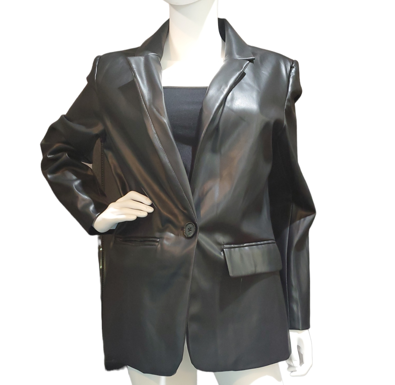 Tahari leather jacket