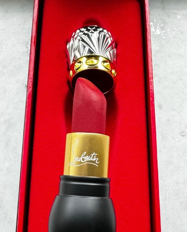 Christian Louboutin red lipstick 