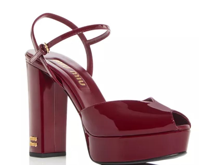 Miu miu pattern leather 