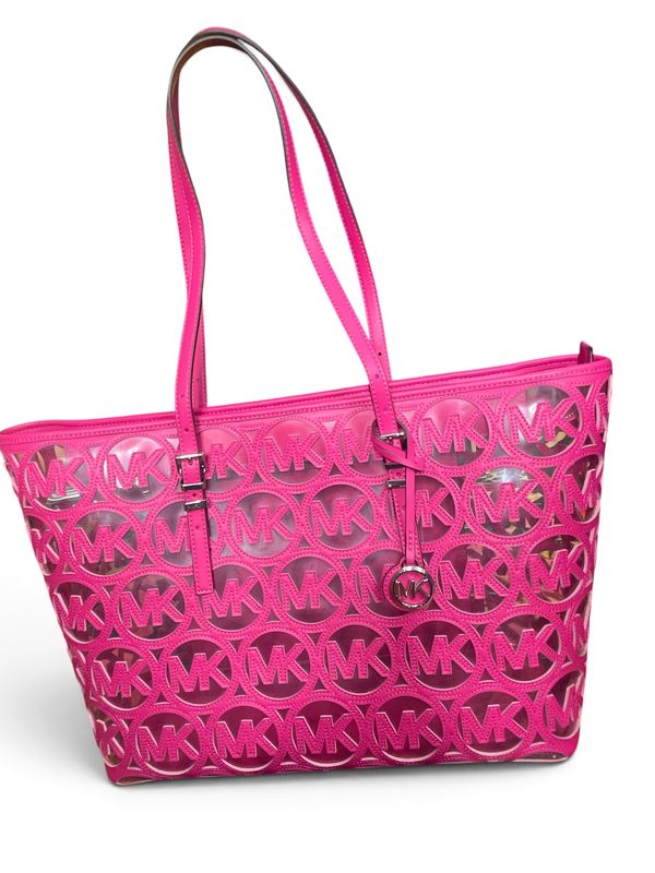 Michael Kors Pink Logo Tote Bag -logo-cutout