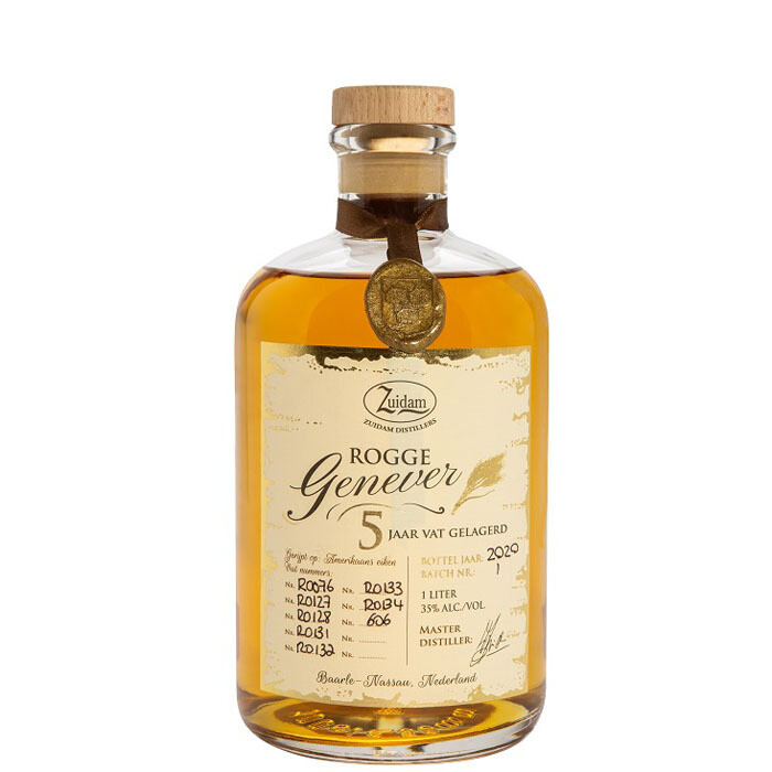 Zuidam Rogge Genever, 5 jaar, 100 cl. 35% vol.