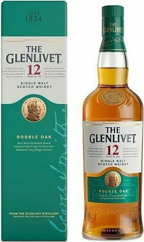 Glenlivet 12 jaar Double Oak, 70 cl. 40% vol.