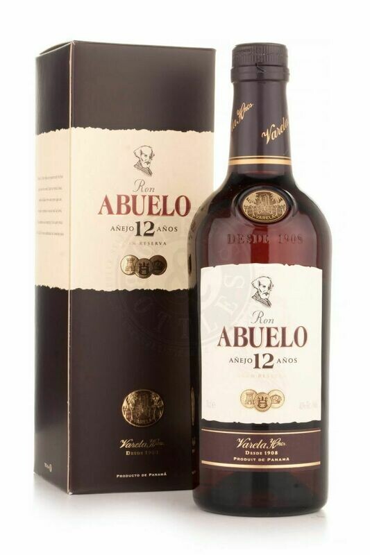 Abuelo 12 jaar, 70 cl. 40% vol.