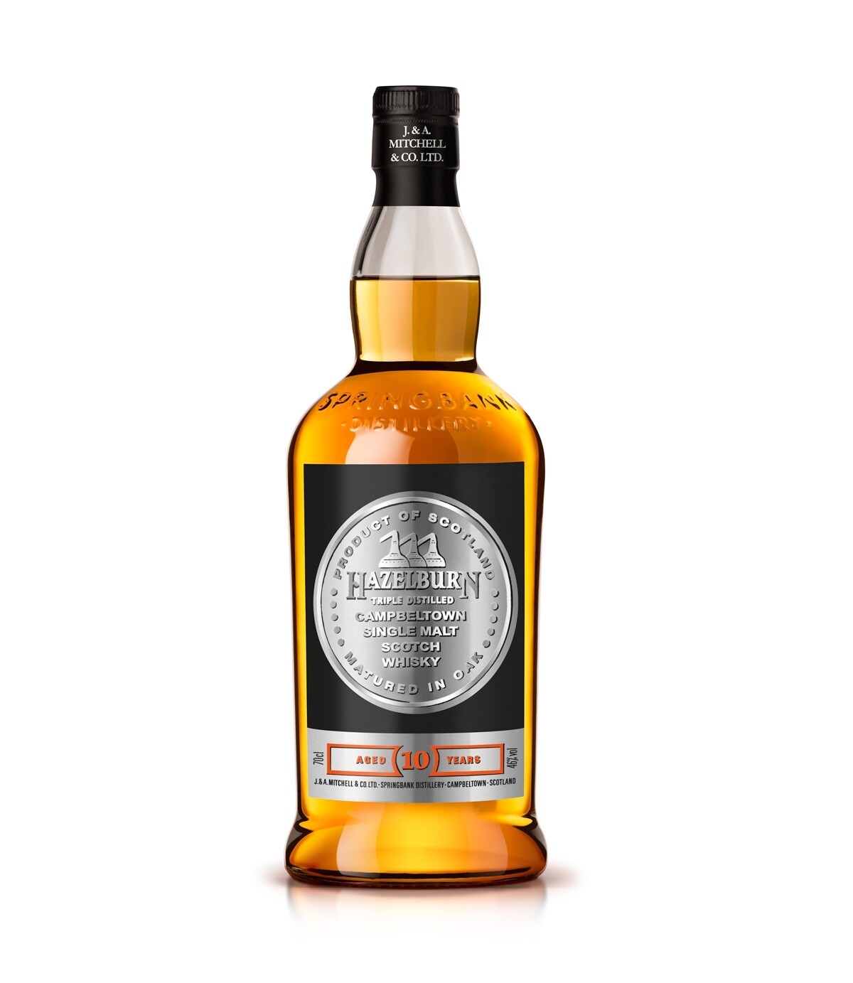 Hazelburn 10 jaar, 46% vol. 70 cl.