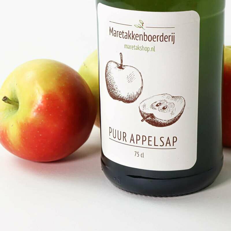 Puur appelsap                                    (per doos van 6 flessen)