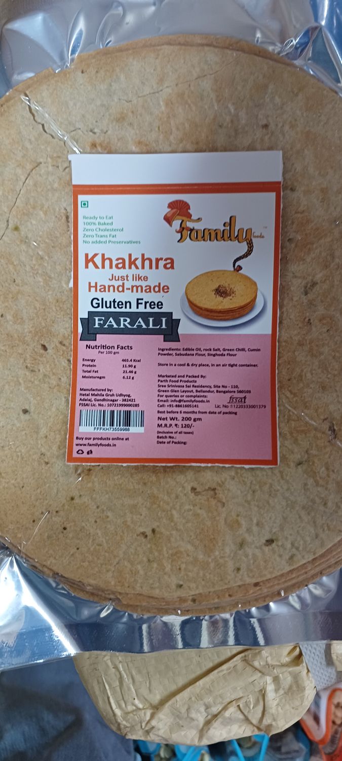 Farali khakhara  gluten free
