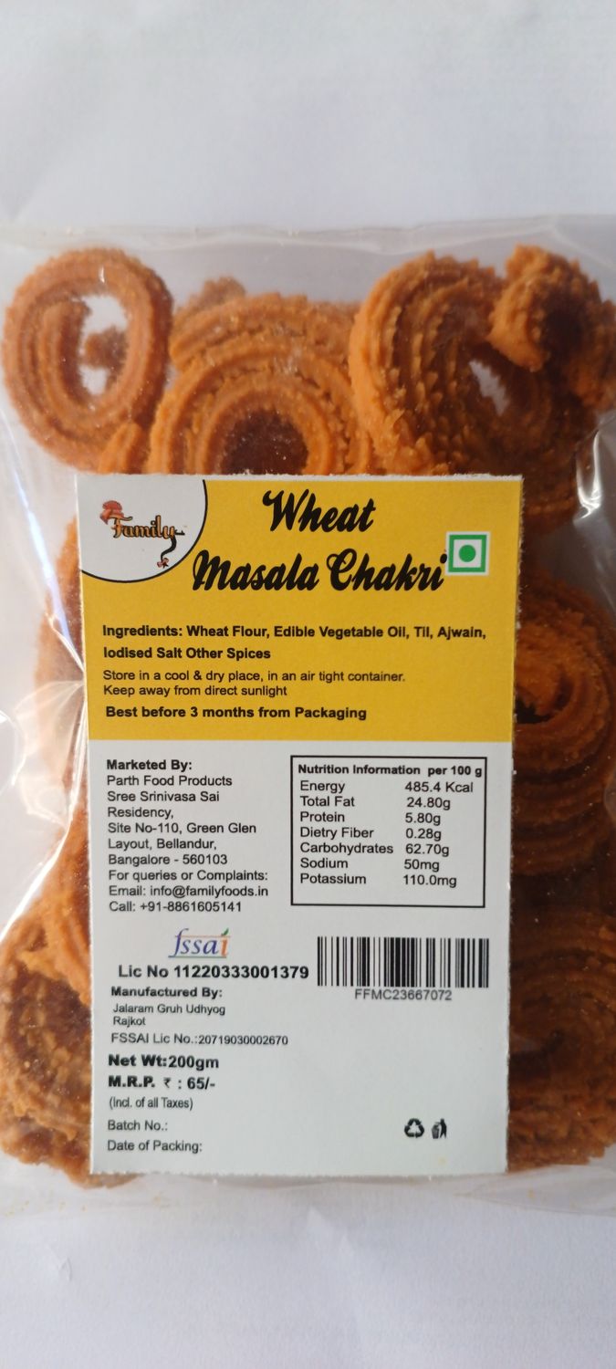 Wheat masala chakri