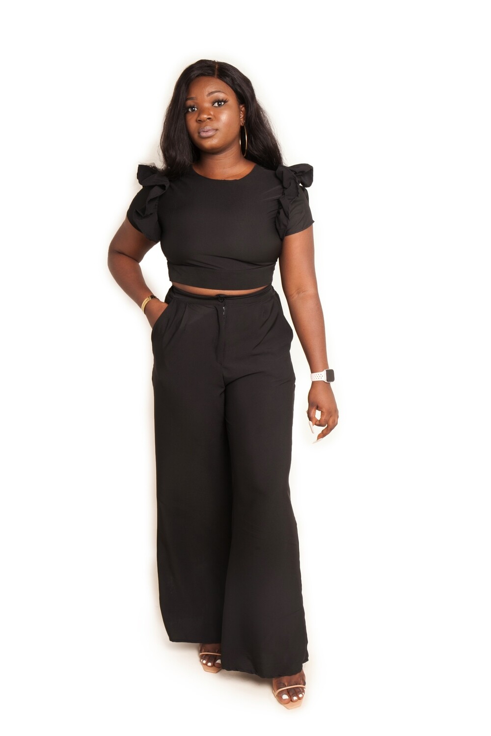 Bukky 2 piece crop top and matching pant set