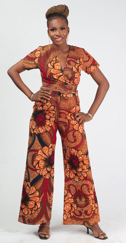 African Print Ankara 2 Piece Matching Set