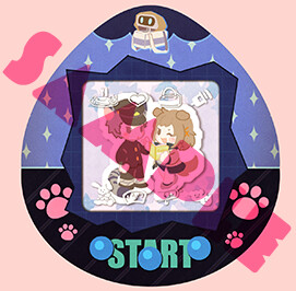 SHAKE SHAKE Tamagotchi Charm  (Keitaro &amp; Natsuno)