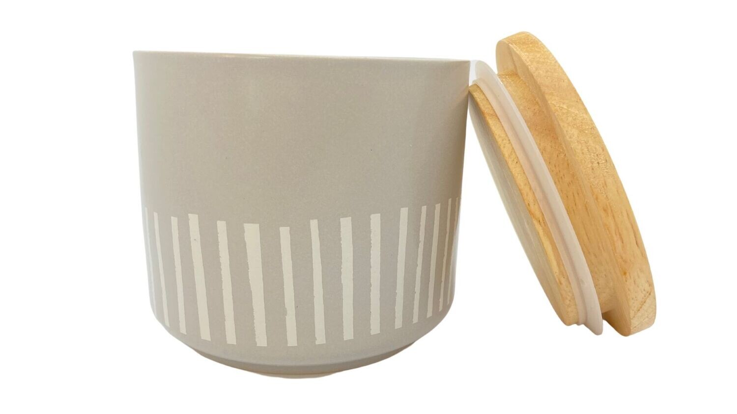 Light Grey Container - Double Wick Candle (40+hr)