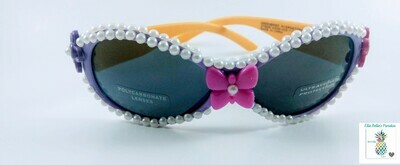 Flowers,Butterfly and Pearls Sunglasses