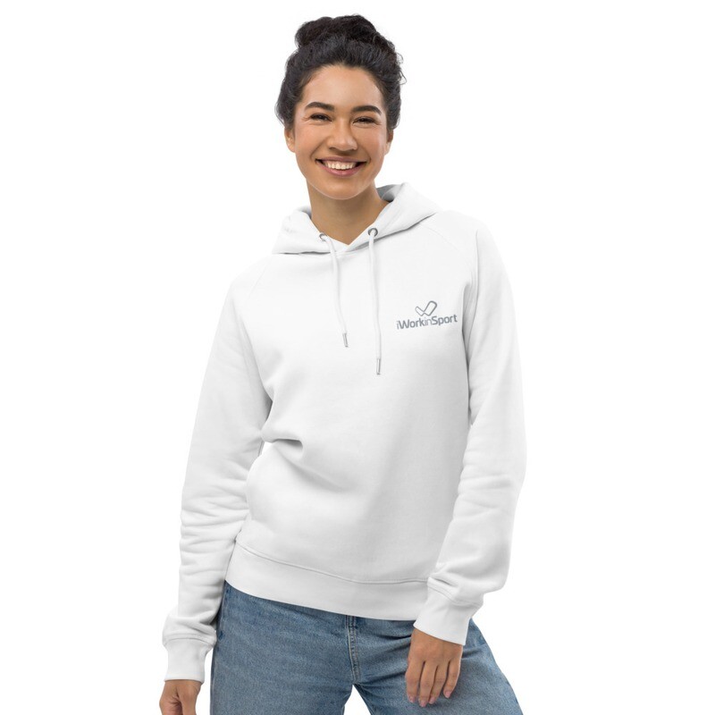 iWiS Unisex pullover hoodie - grey embroiled logo