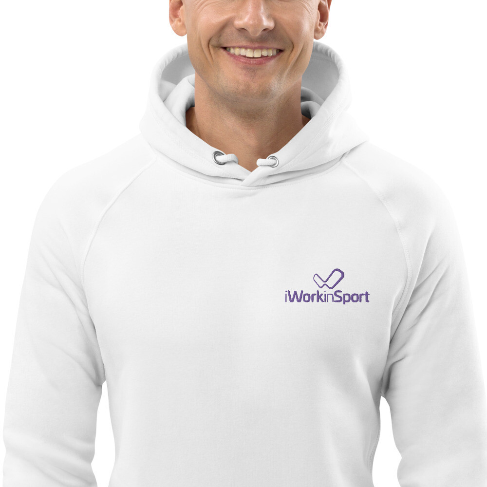 iWiS Unisex pullover hoodie - purple embroiled logo