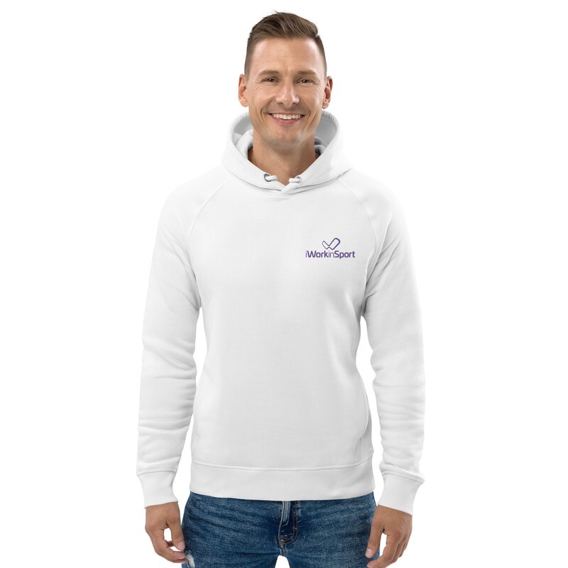 iWiS Unisex pullover hoodie - purple embroiled logo