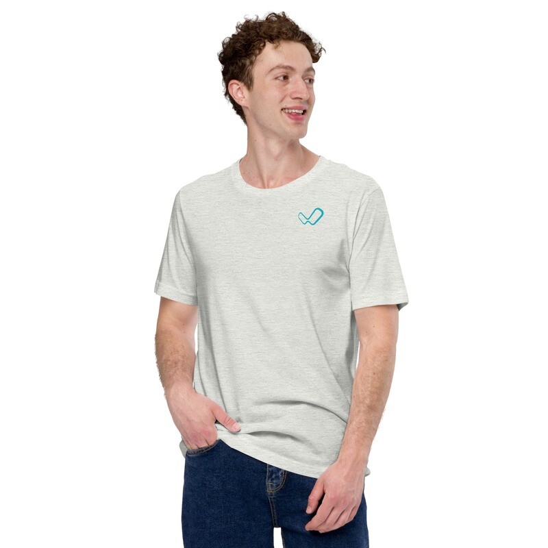 Short-Sleeve Unisex T-Shirt (turquoise #iWiS on the back)